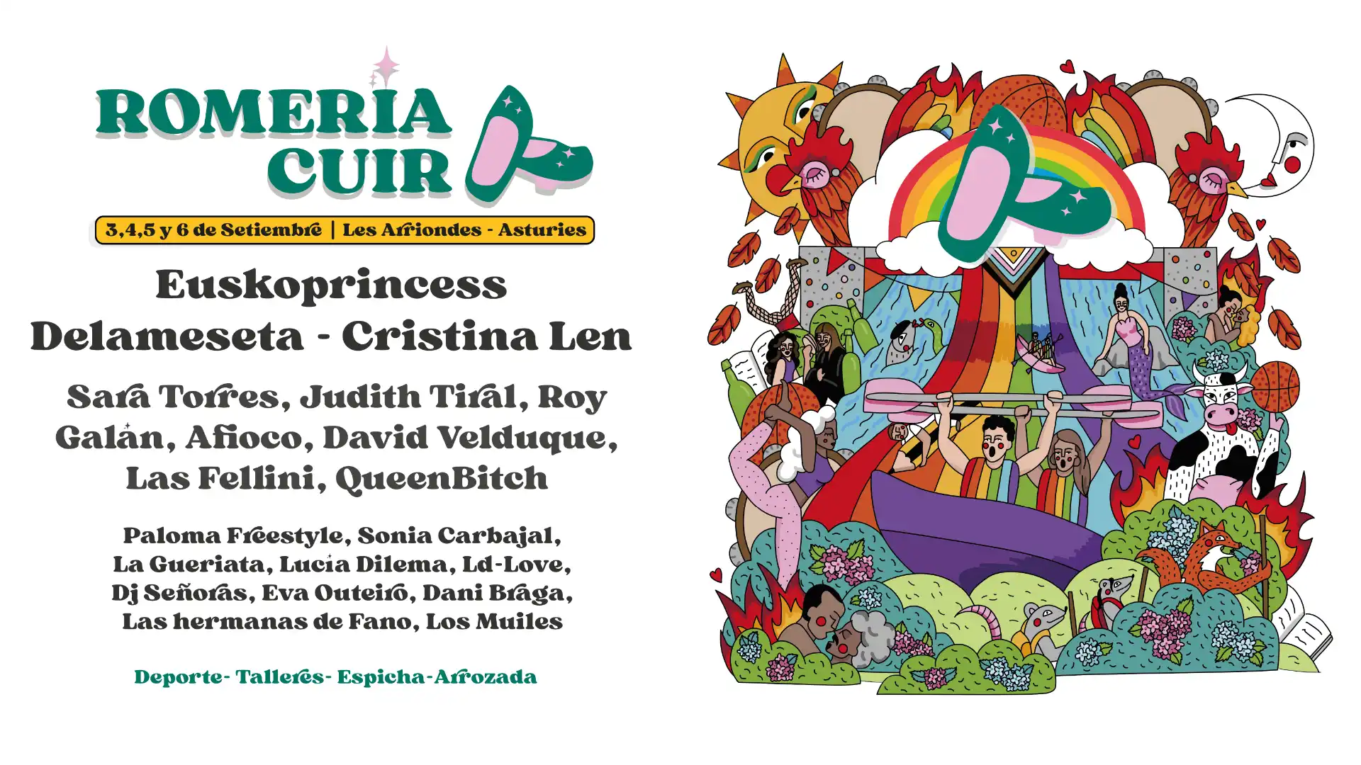 Cartel del programa Romería Cuir 2026